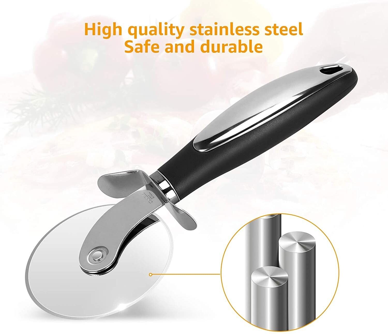 Pizza Cutter Wheel Kitchen Pizza Slicer Cutting Tool Stainless Steel