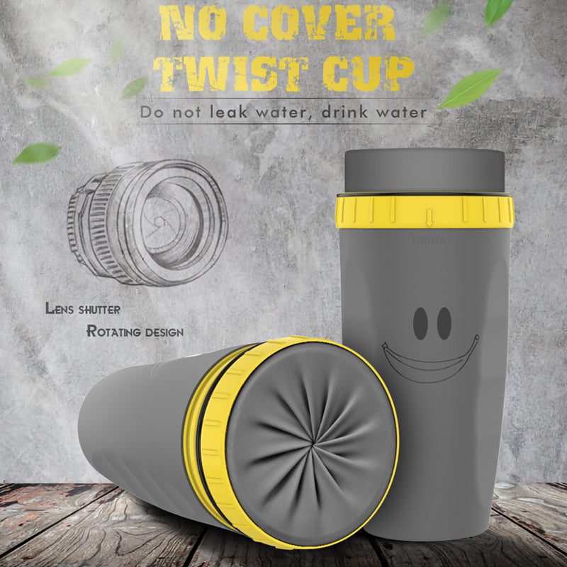 Sip on the go with our flip-up travel mug, now with a spill-resistant gasket!