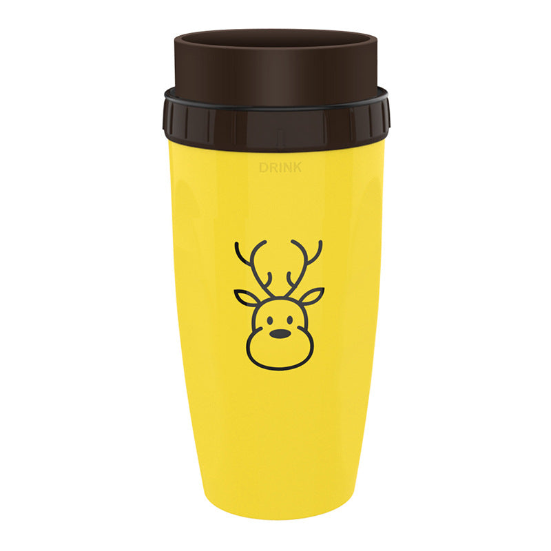 Sip on the go with our flip-up travel mug, now with a spill-resistant gasket!