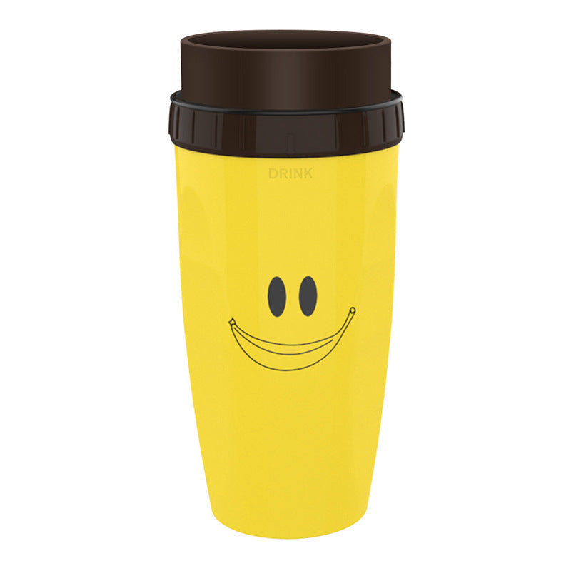 Sip on the go with our flip-up travel mug, now with a spill-resistant gasket!