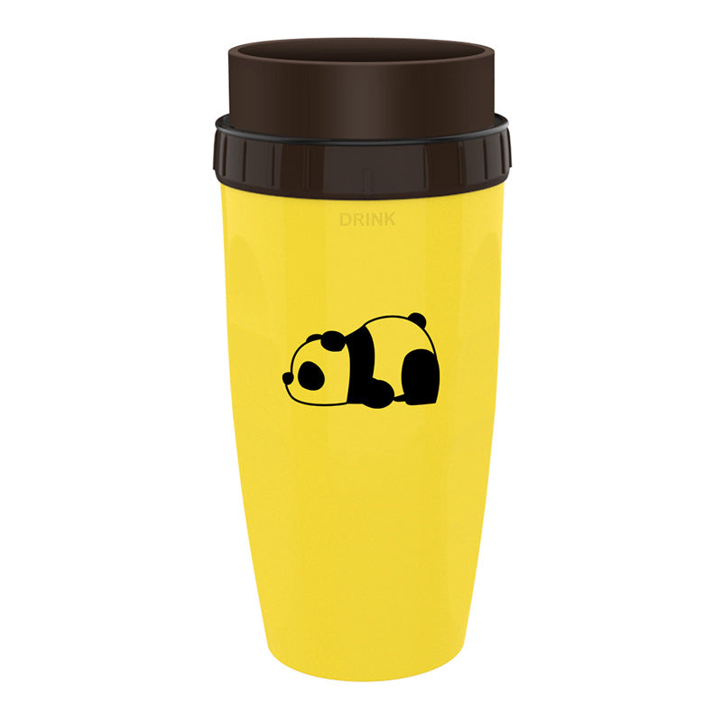 Sip on the go with our flip-up travel mug, now with a spill-resistant gasket!