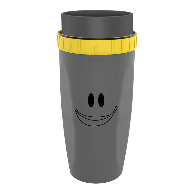 Sip on the go with our flip-up travel mug, now with a spill-resistant gasket!