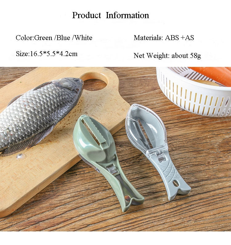 Fast Remove Fish Skin Brush Plastic Fish Scales Graters Scraper Easy