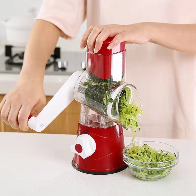 Vegetable Slicer Vertical Vegetable Cutter Rotary Grater Slicer For Fruit Nuts