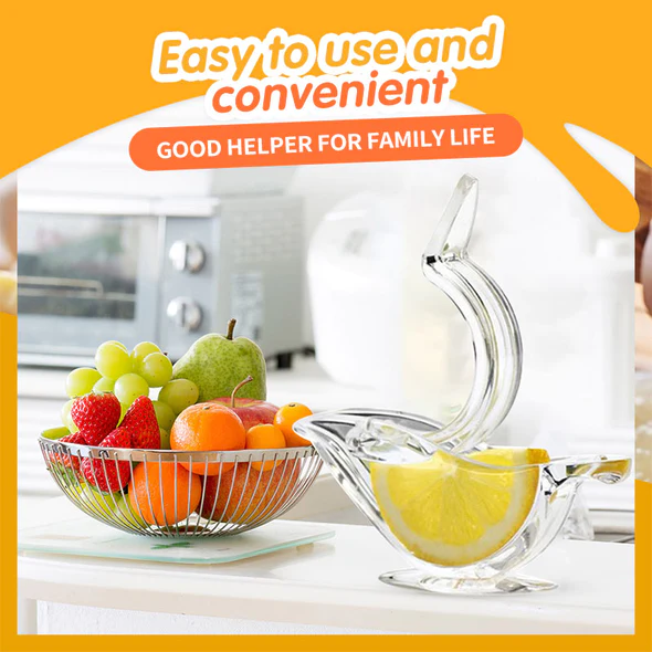 Manual Lemon Juicer Transparent Acrylic Elegance