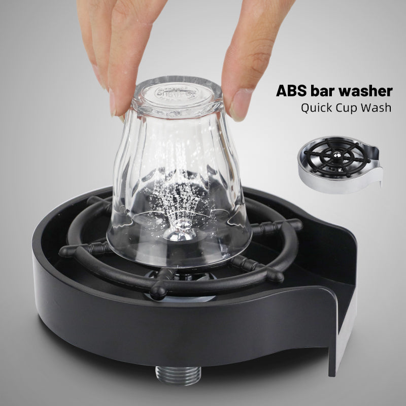 Bar counter cup wash basin high pressure spray automatic