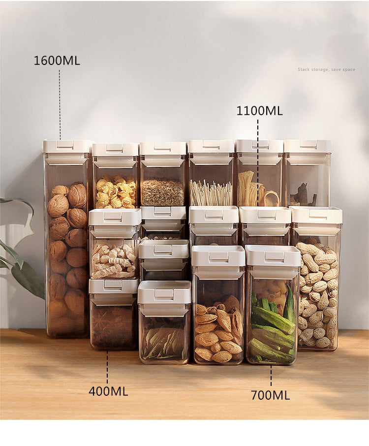 Food storage canisters  plastic sealed containers