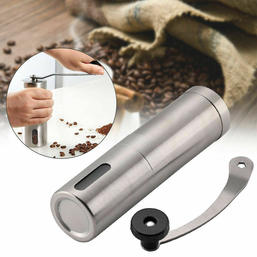 Coffee Grinder Stainless Steel with Ceramic Burr Bean Mill