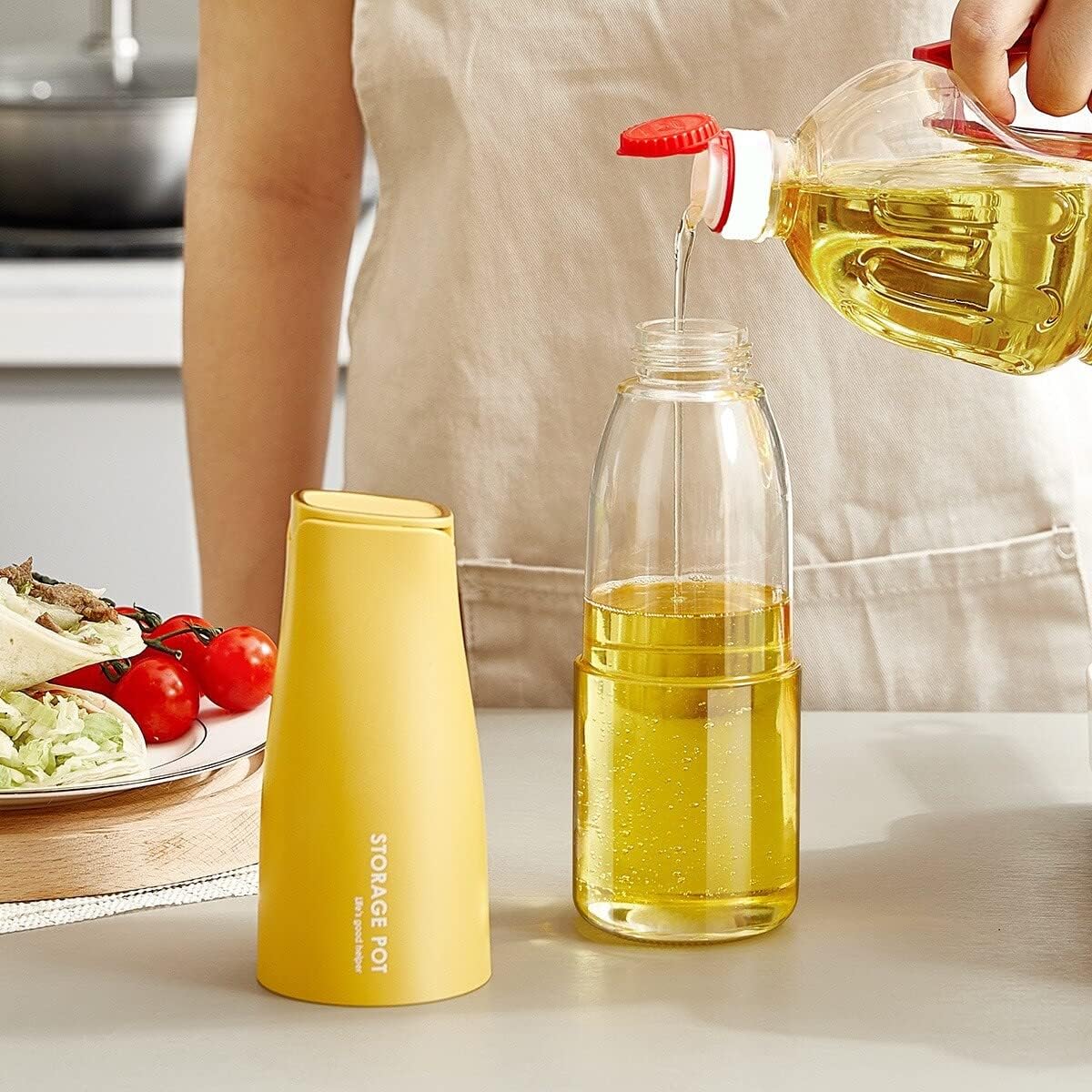 Kitchen Soy Sauce Vinegar Bottle Leak-proof Oil Pot