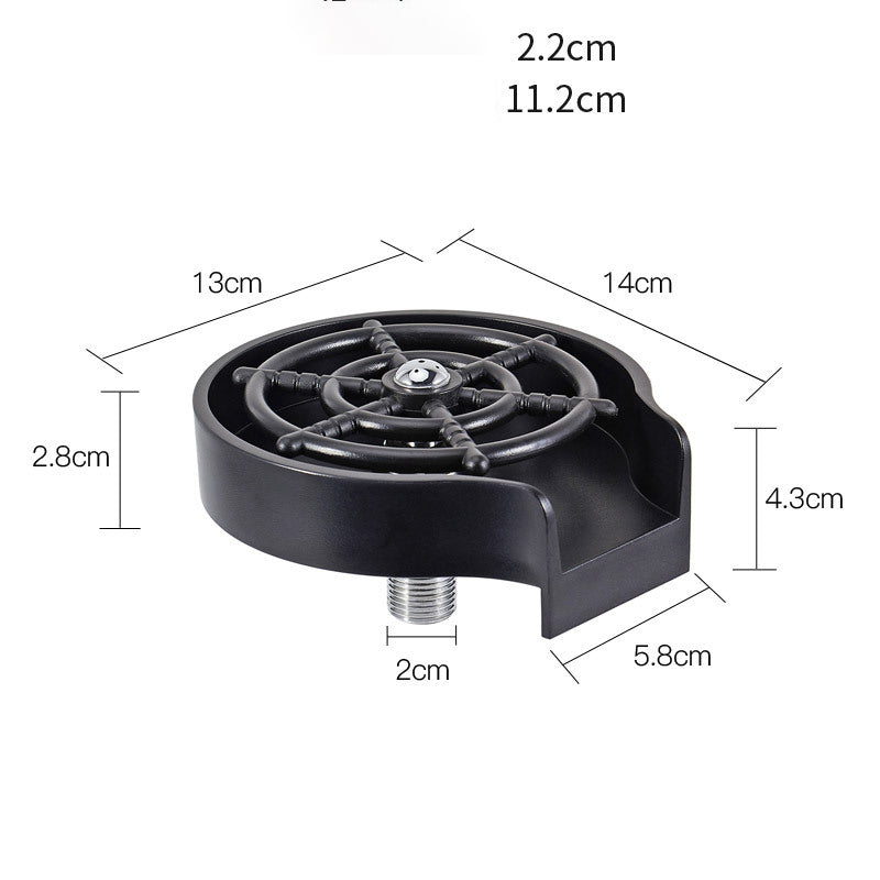 Bar counter cup wash basin high pressure spray automatic