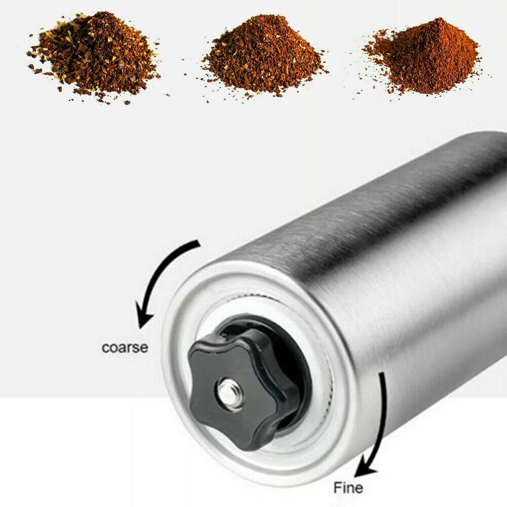 Coffee Grinder Stainless Steel with Ceramic Burr Bean Mill