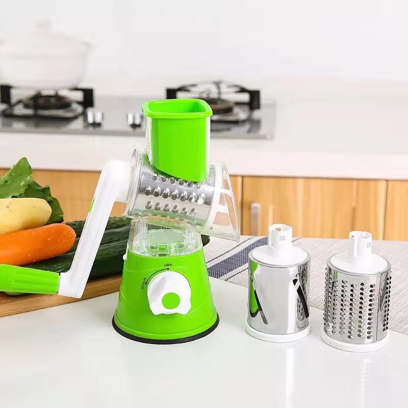 Vegetable Slicer Vertical Vegetable Cutter Rotary Grater Slicer For Fruit Nuts