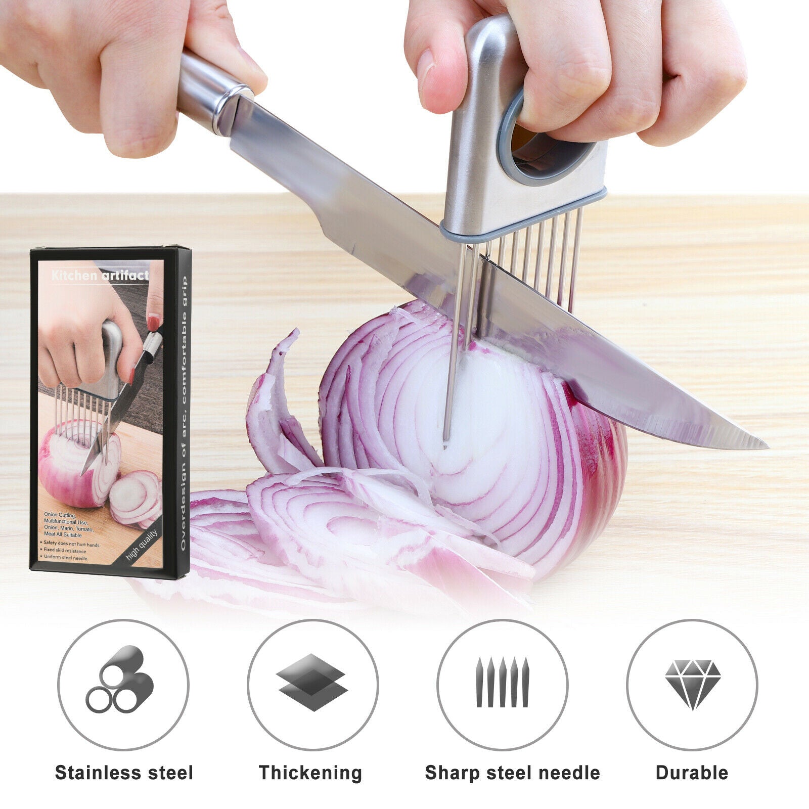 Onion Vegetable Tomato Cutter Stainless Steel