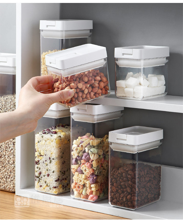 Food storage canisters  plastic sealed containers