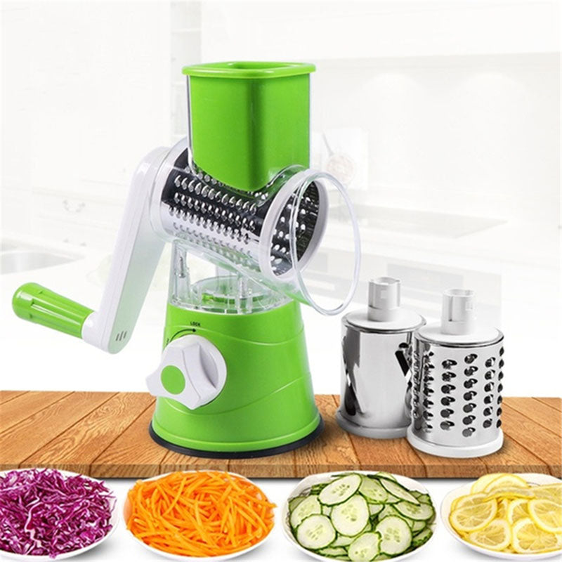 Vegetable Slicer Vertical Vegetable Cutter Rotary Grater Slicer For Fruit Nuts