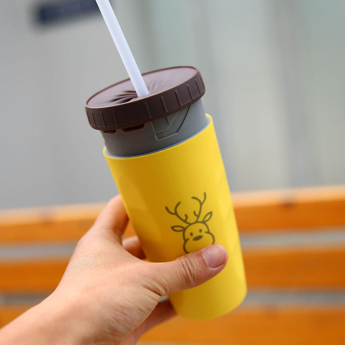 Sip on the go with our flip-up travel mug, now with a spill-resistant gasket!