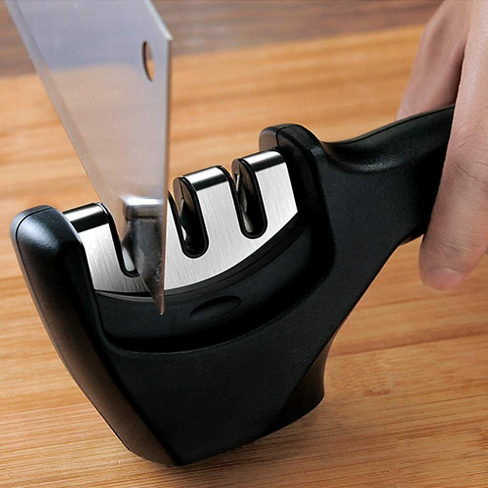 KNIFE SHARPENER Ceramic Tungsten Kitchen Knives Blade Sharpening