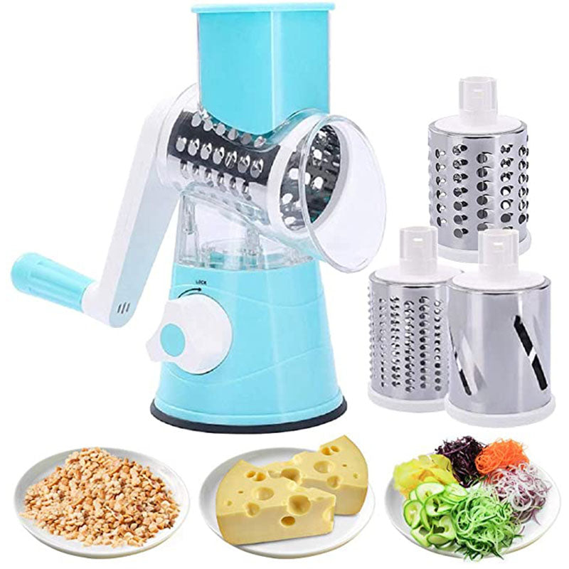 Vegetable Slicer Vertical Vegetable Cutter Rotary Grater Slicer For Fruit Nuts