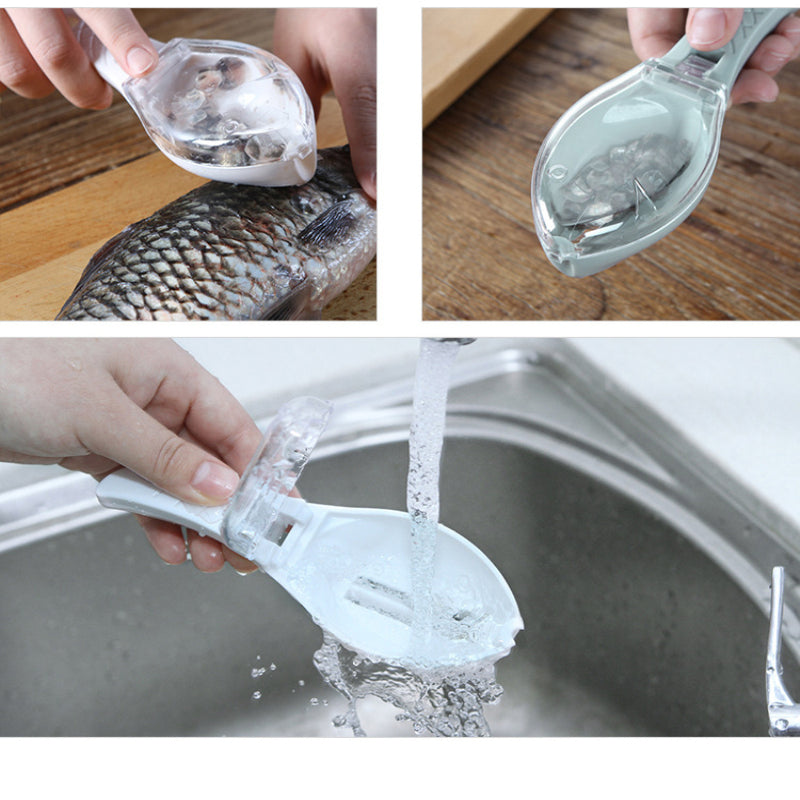 Fast Remove Fish Skin Brush Plastic Fish Scales Graters Scraper Easy